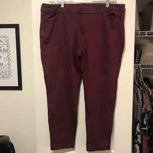 Old Navy Maroon Pixie Pants